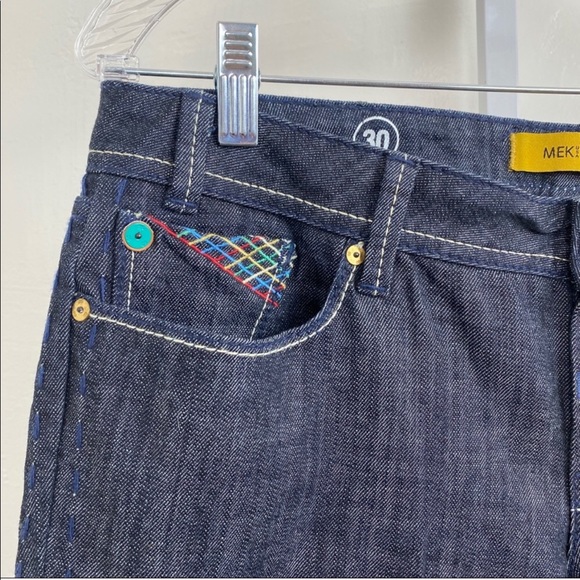 MEK DNM Paros Capri Cropped Dark Blue Jeans | 30 - Picture 5 of 8